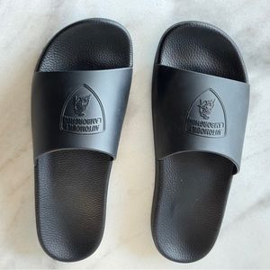 LAMBORGHINI Logo Embossed Slides.